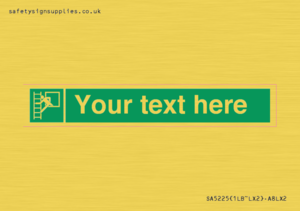 Custom Emergency Escape Ladder Sign